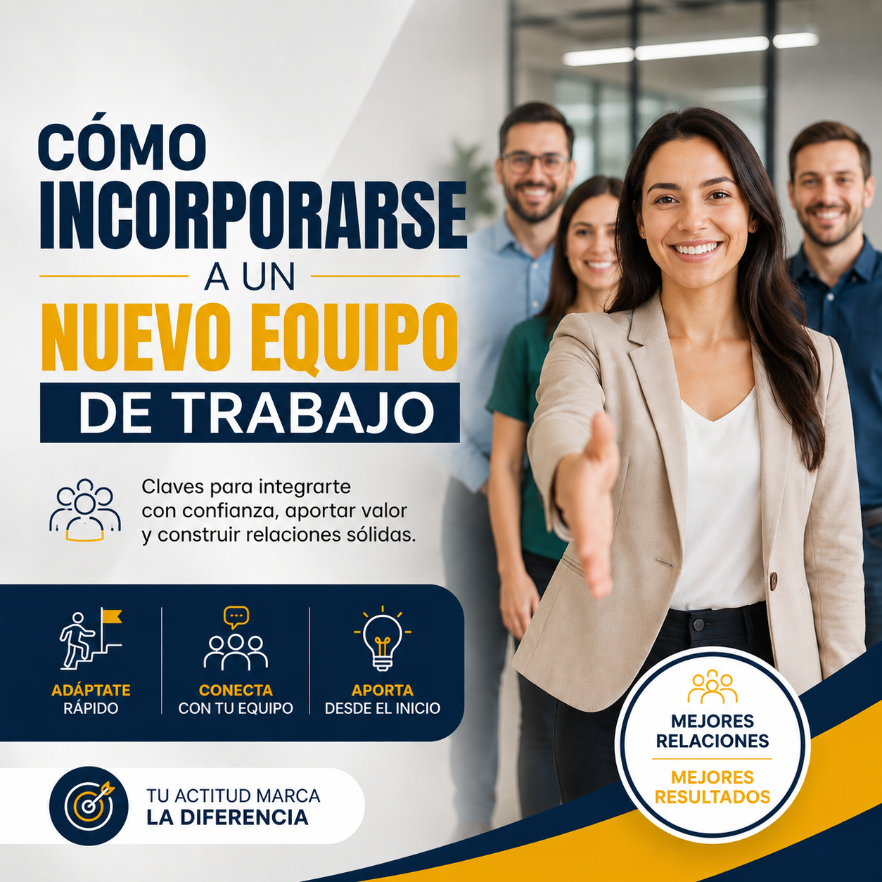 ¿CÓMO INCORPORARSE A UN NUEVO EQUIPO DE TRABAJO?