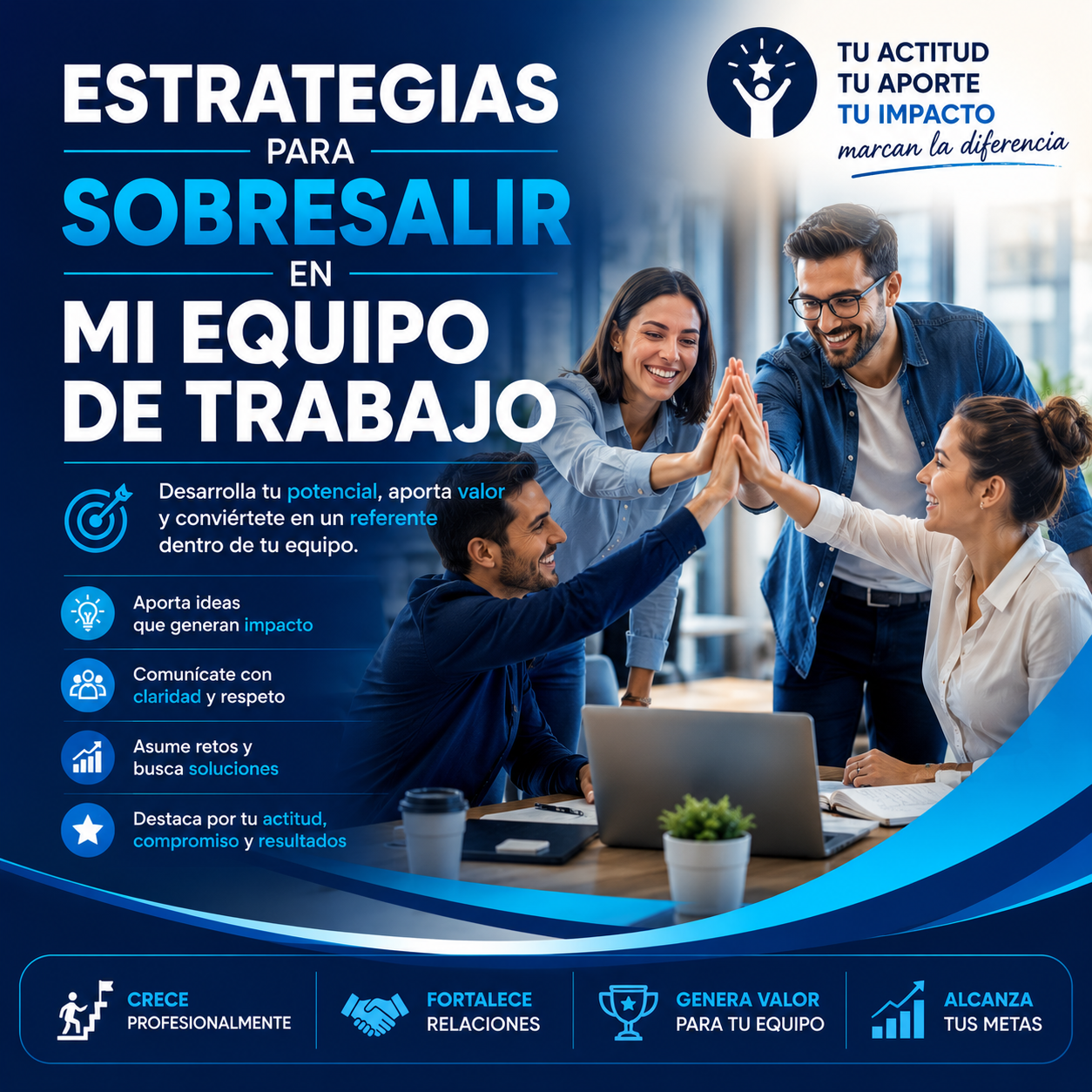 ESTRATEGIAS PARA SOBRESALIR EN MI EQUIPO DE TRABAJO