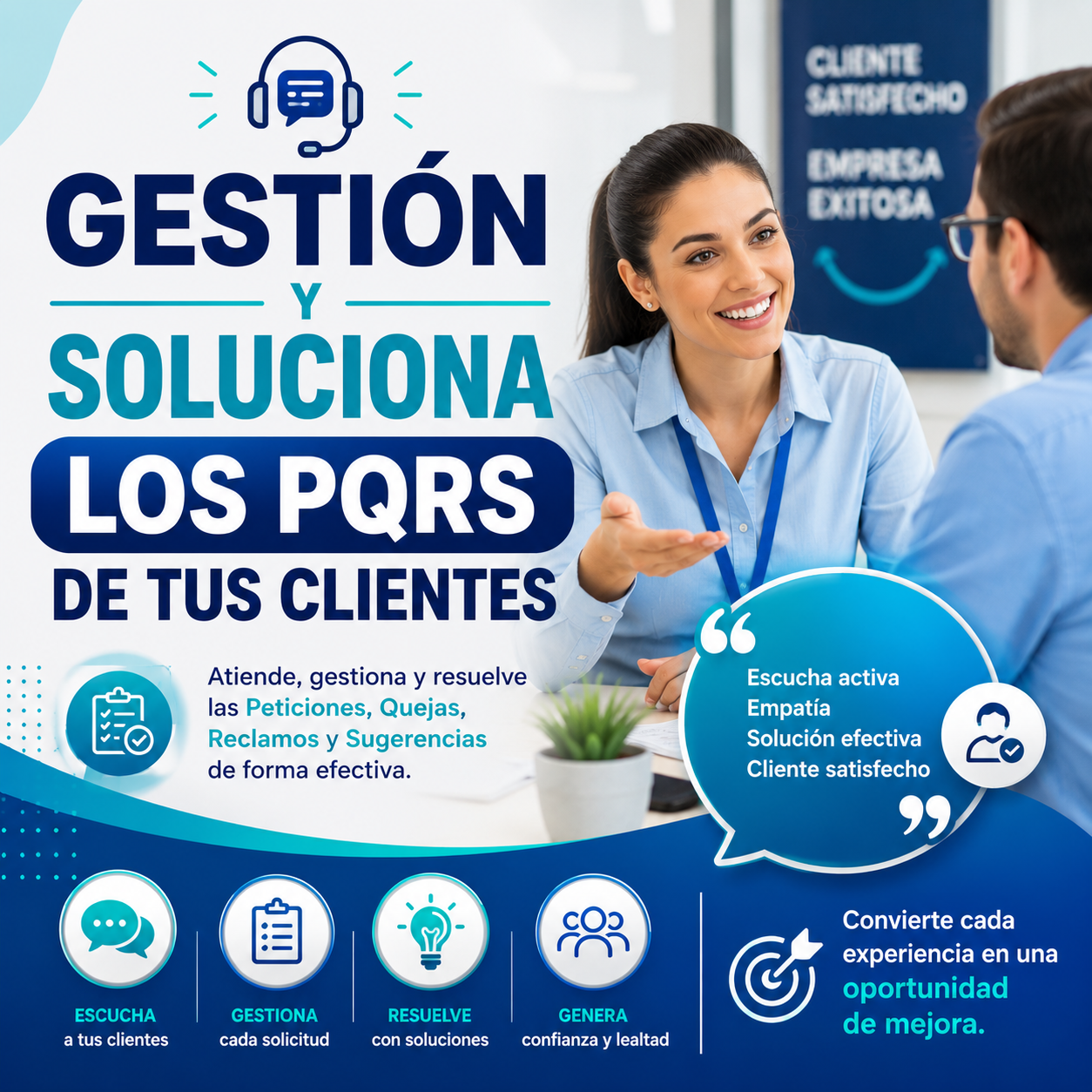 GESTIONA Y SOLUCIONA LOS PQRS DE TUS CLIENTES